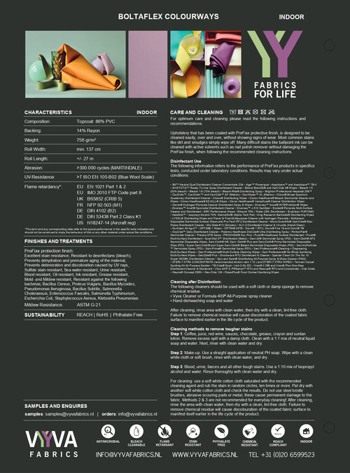 Boltaflex Colourways